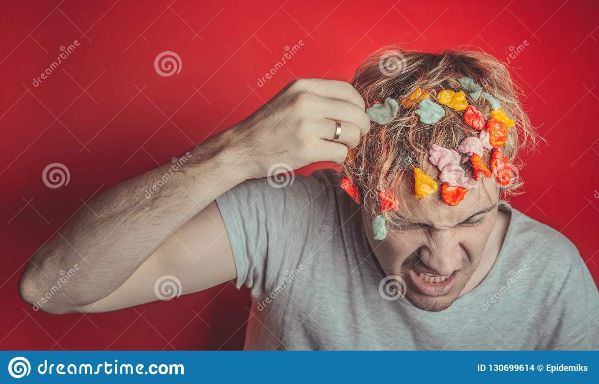 gum-his-head-portrait-man-chewing-hair-covered-food-closeup-angry-who-has-opened-tin-ended-up-red-back-130699614
